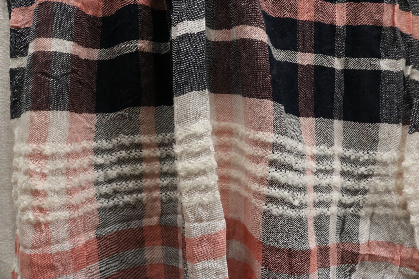 Home&Manor 100% Cotton and Polyester Scarf, Wrap, Throw, Shawl