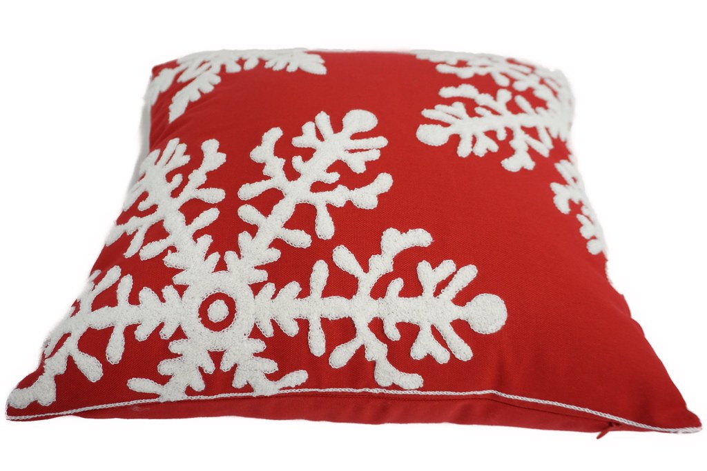Embroidered Christmas Designer Pillow