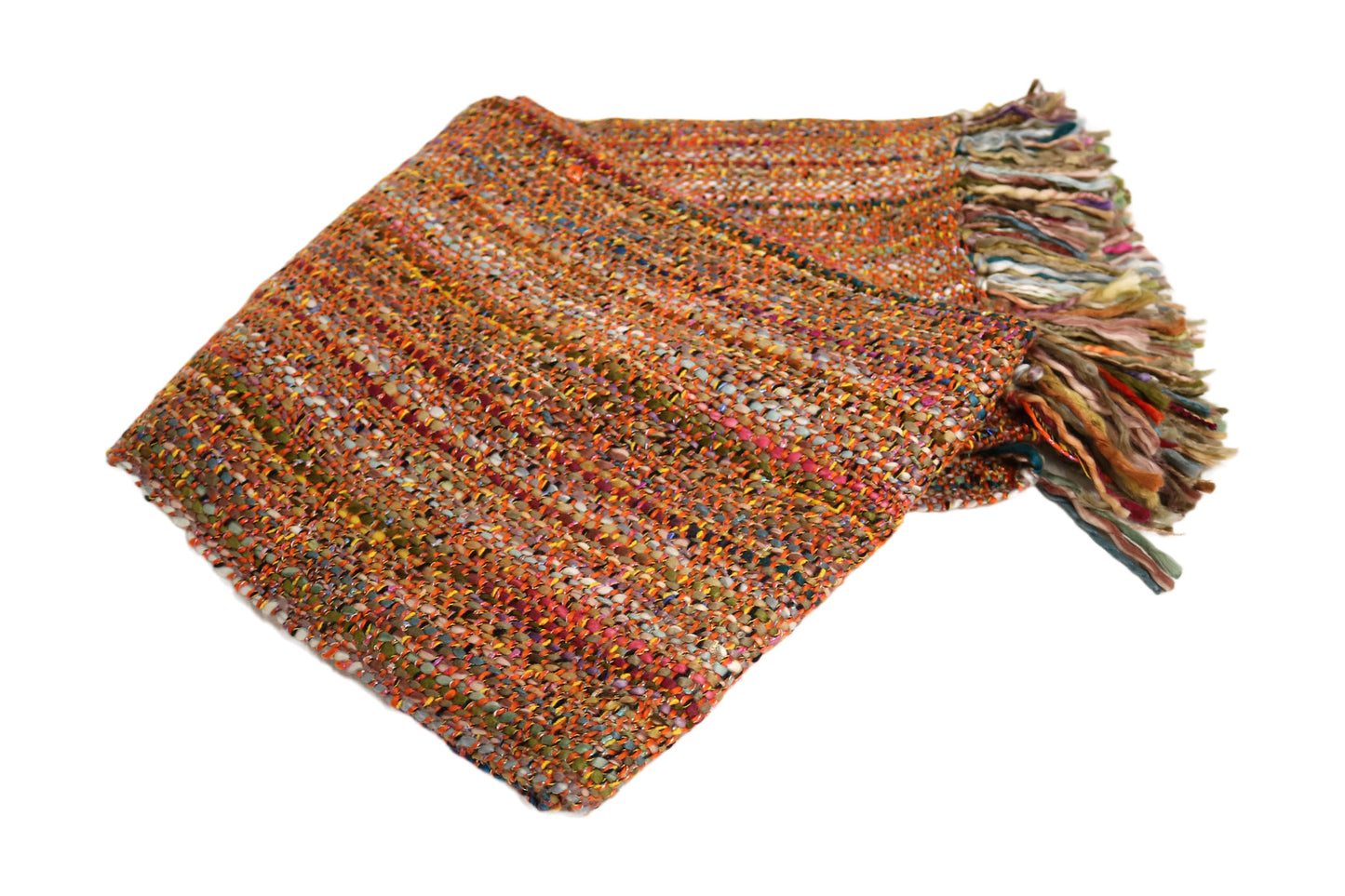 Handcrafted 100% Wool Throw Blanket