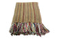 Handcrafted Wool & Cotton Throw Blanket Garden Weave