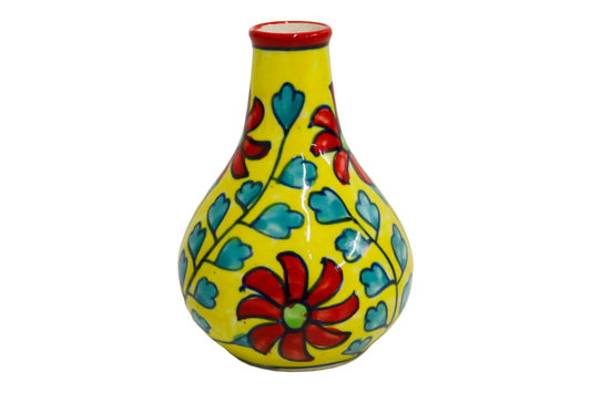 Small Ceramic Flower Vase Multicolor
