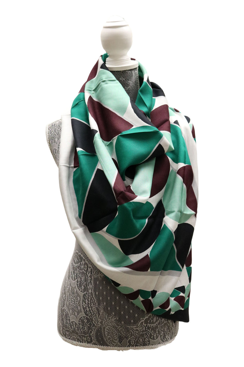 Home&Manor 100% Cotton and Polyester Scarf, Wrap, Throw, Shawl