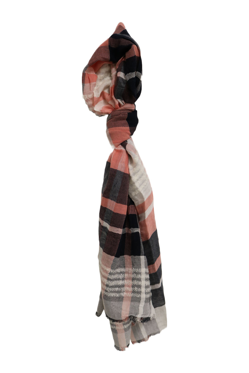 Home&Manor 100% Cotton and Polyester Scarf, Wrap, Throw, Shawl