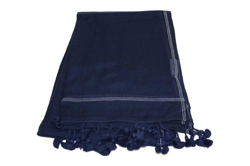 Home&Manor 100% Cotton and Polyester Scarf, Wrap, Throw, Shawl