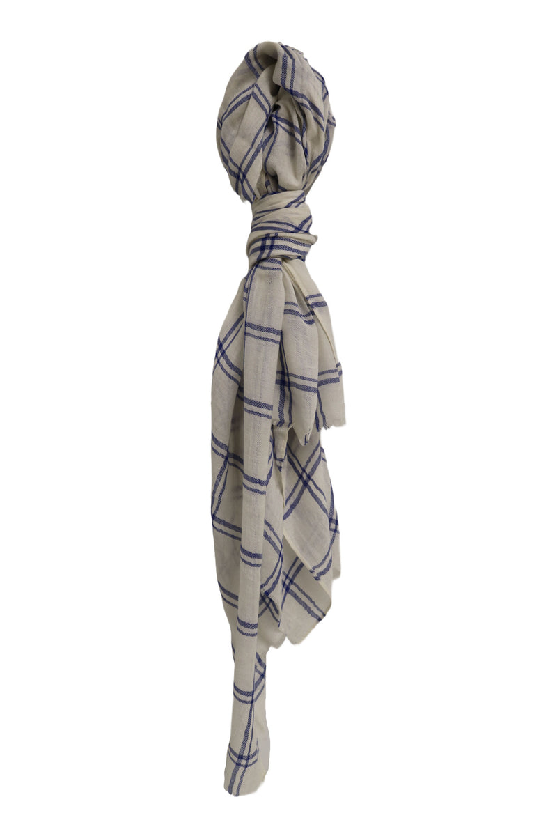 Home&Manor 100% Cotton and Polyester Scarf, Wrap, Throw, Shawl