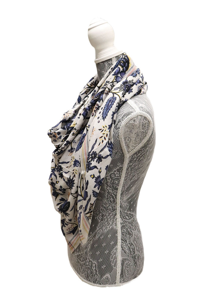 Home&Manor 100% Cotton and Polyester Scarf, Wrap, Throw, Shawl