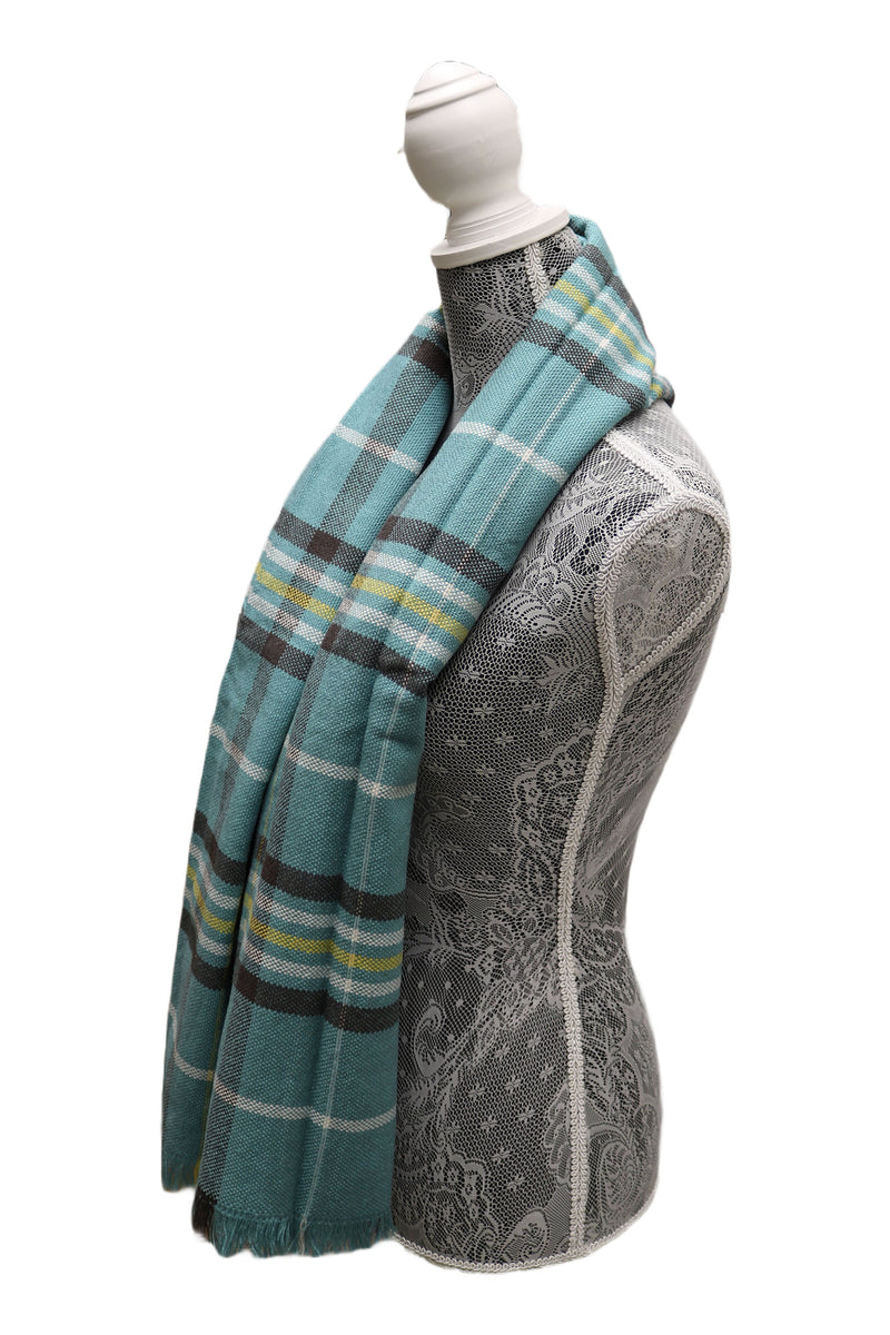 Home&Manor 100% Cotton and Polyester Scarf, Wrap, Throw, Shawl