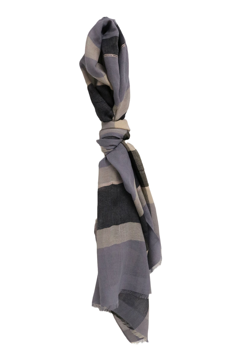 Home&Manor 100% Cotton and Polyester Scarf, Wrap, Throw, Shawl