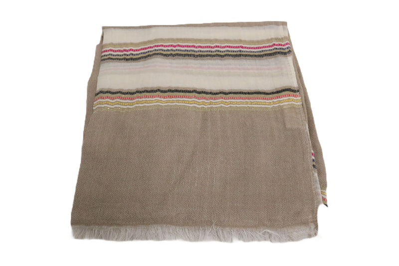 Home&Manor 100% Cotton and Polyester Scarf, Wrap, Throw, Shawl