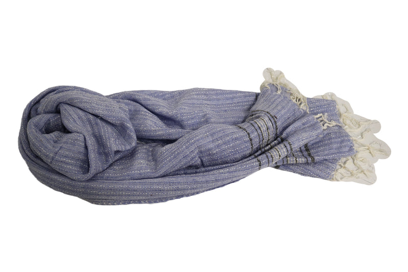 Home&Manor 100% Cotton and Polyester Scarf, Wrap, Throw, Shawl