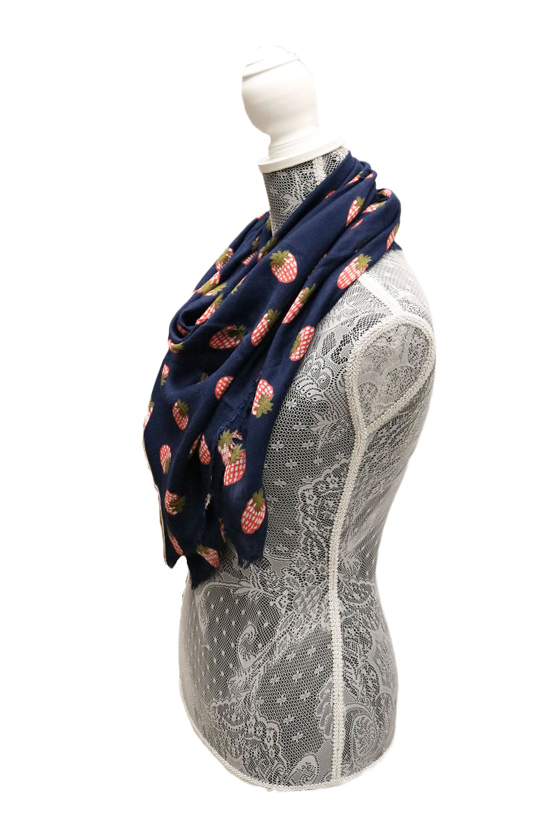 Home&Manor 100% Cotton and Polyester Scarf, Wrap, Throw, Shawl