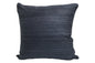 Raw Silk Throw Pillow 18" Dark Blue