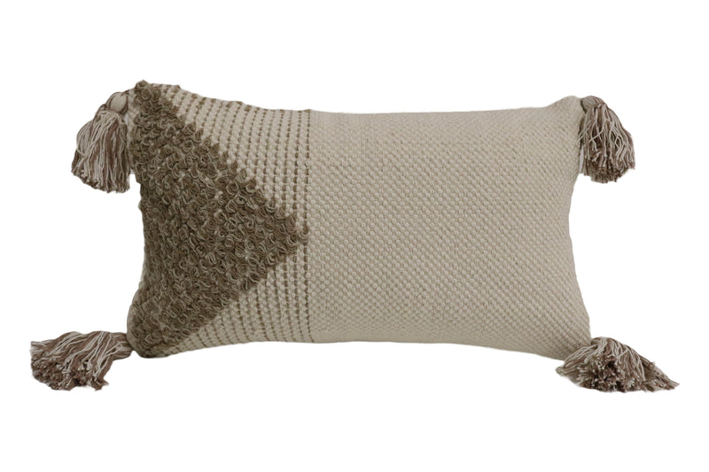 Riccione Wool & Cotton Designer Throw Pillow