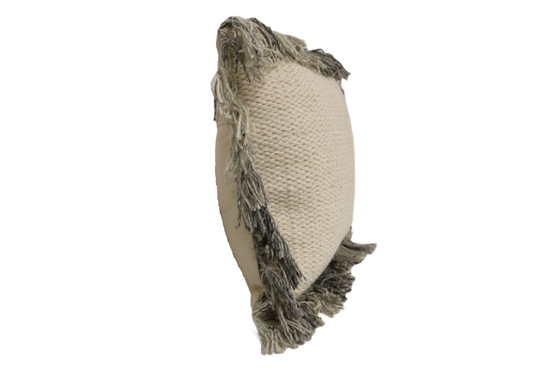 Royan Wool & Cotton Designer Throw Pillow