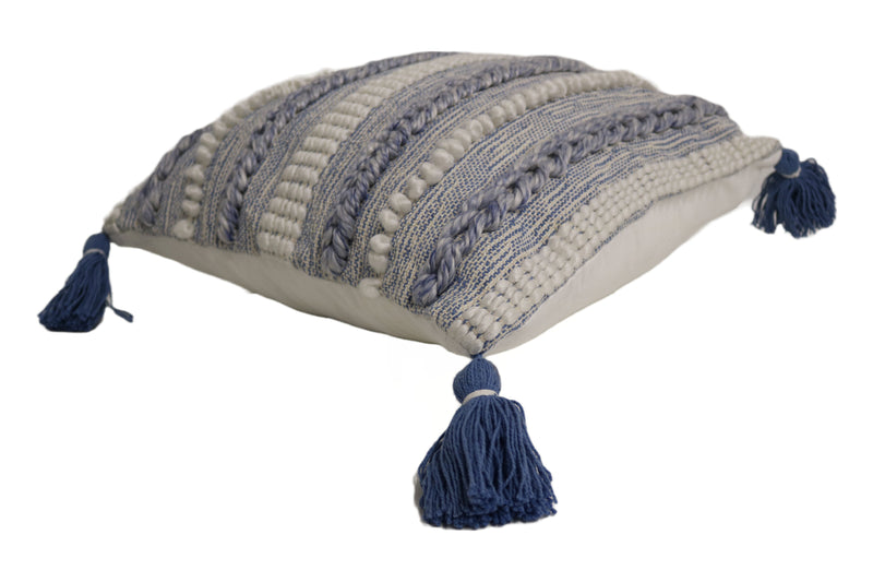 Auxerre Wool & Cotton Designer Throw Pillow