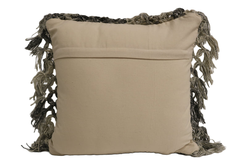 Royan Wool & Cotton Designer Throw Pillow