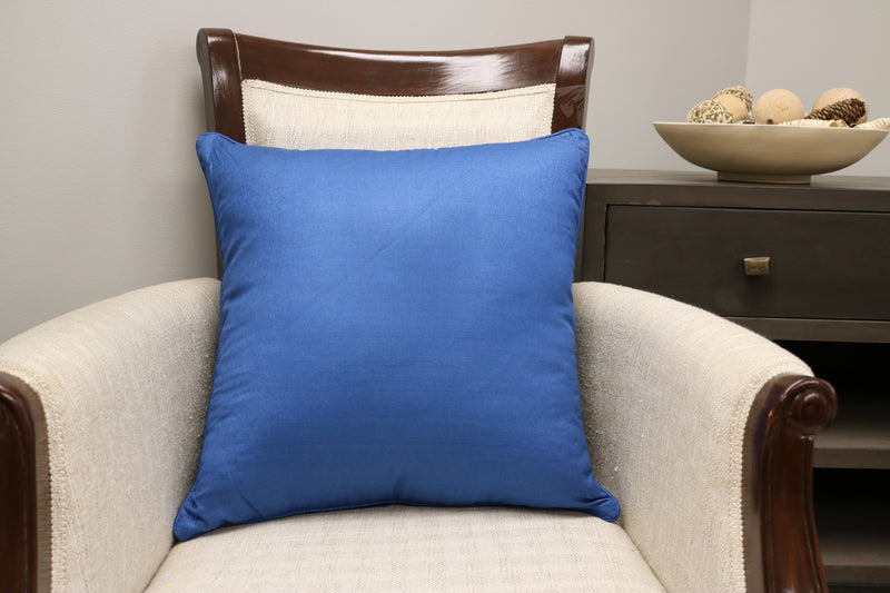 Premium Silk Pillow 18" Royal Blue