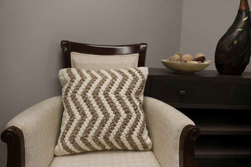 Vieste Wool & Cotton Designer Throw Pillow