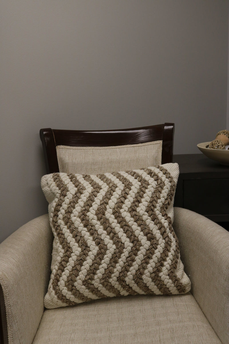 Vieste Wool & Cotton Designer Throw Pillow