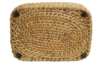 Home&Manor 9" Rattan Deep Basket