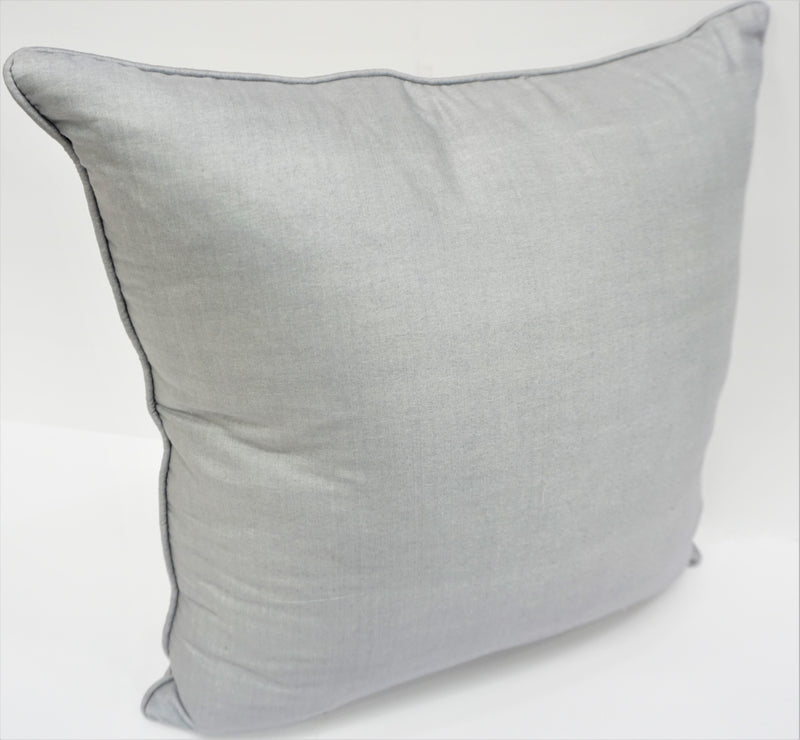 Premium Silk Pillow 18" Light Gray