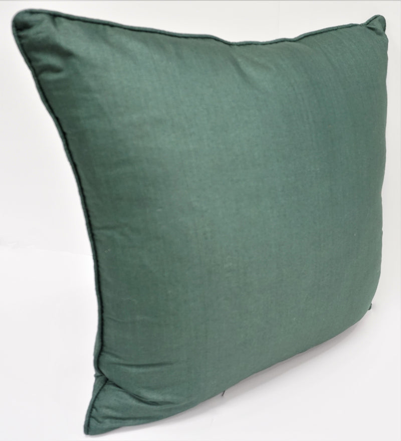 Premium Silk Pillow 18" Green