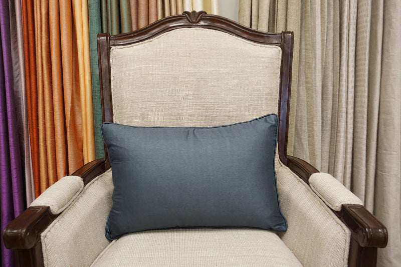 Premium Silk Pillow 13"x20" Blue