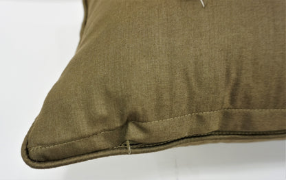 Premium Silk Pillow 13"x20" Olive