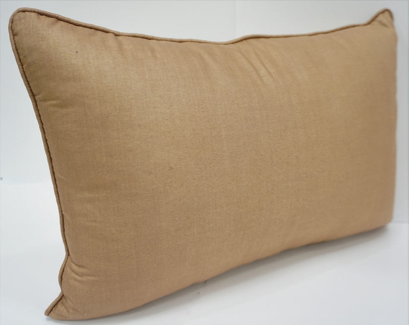 Premium Silk Pillow 13"x20" Tan
