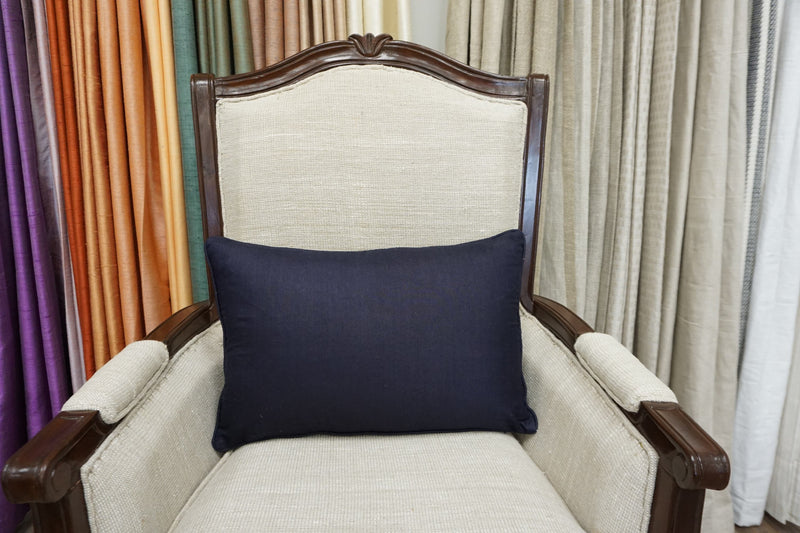 Premium Silk Pillow 13"x20" Navy