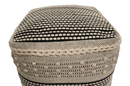 Lucca Cotton Cube Pouf