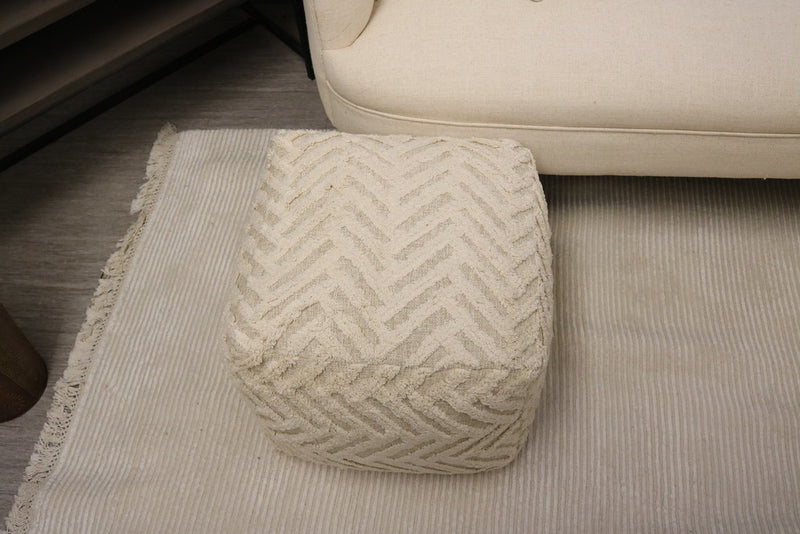 Rimini Cotton Cube Pouf