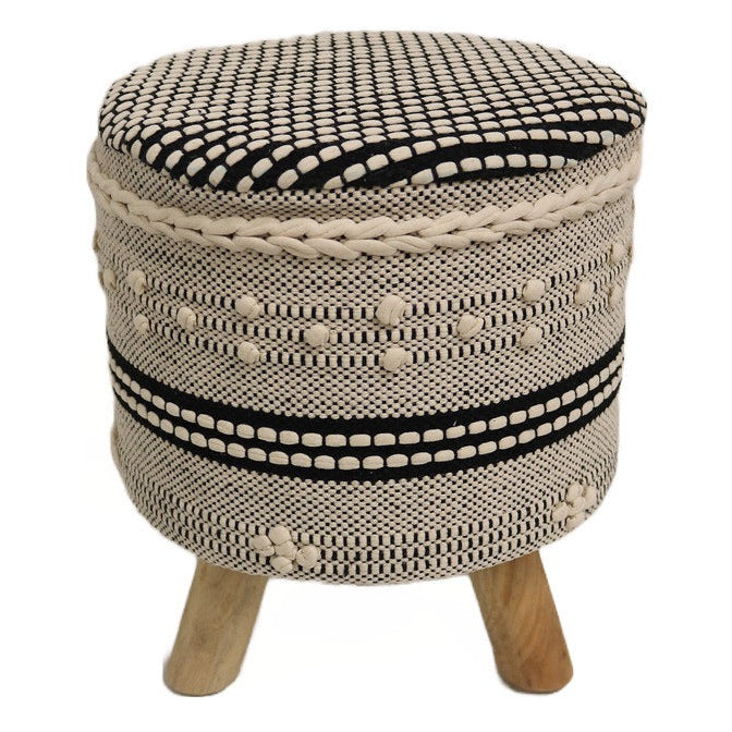 Rennes Cotton Round Stool