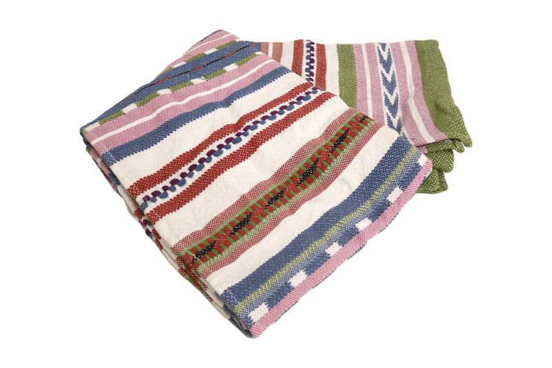 Handcrafted Wool & Cotton Throw Blanket