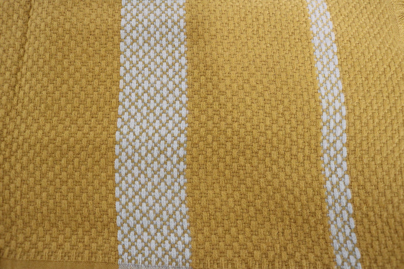 Handcrafted Wool & Cotton Throw Blanket