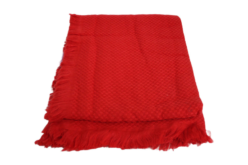 Handcrafted Wool & Cotton Throw Blanket