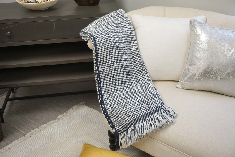 Handcrafted 100% Wool Throw Blanket