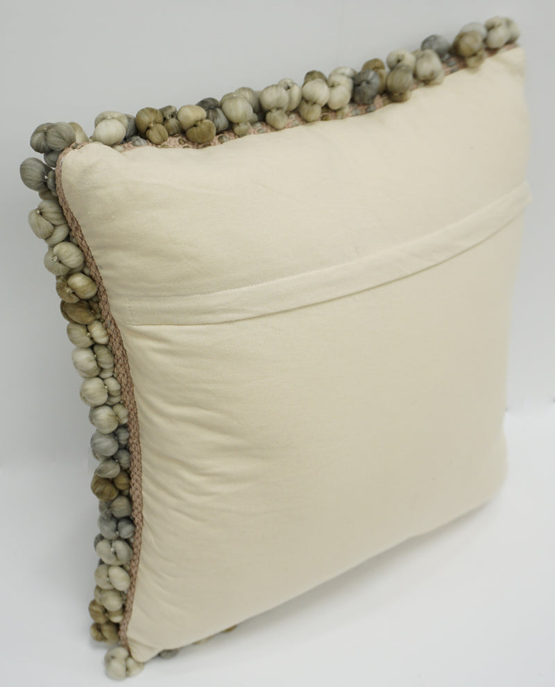 Marisol Gray Designer Throw Pillow