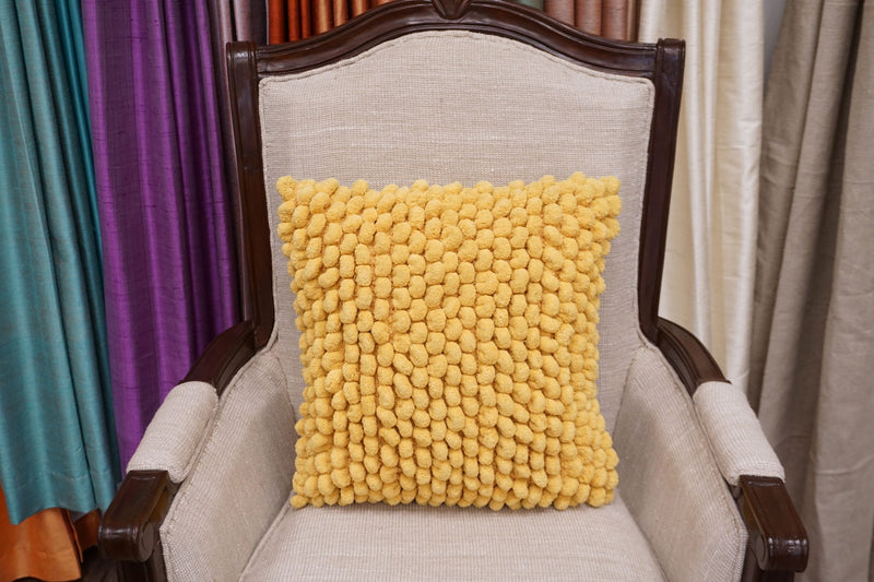 Burslem Yellow Designer Throw Pillow