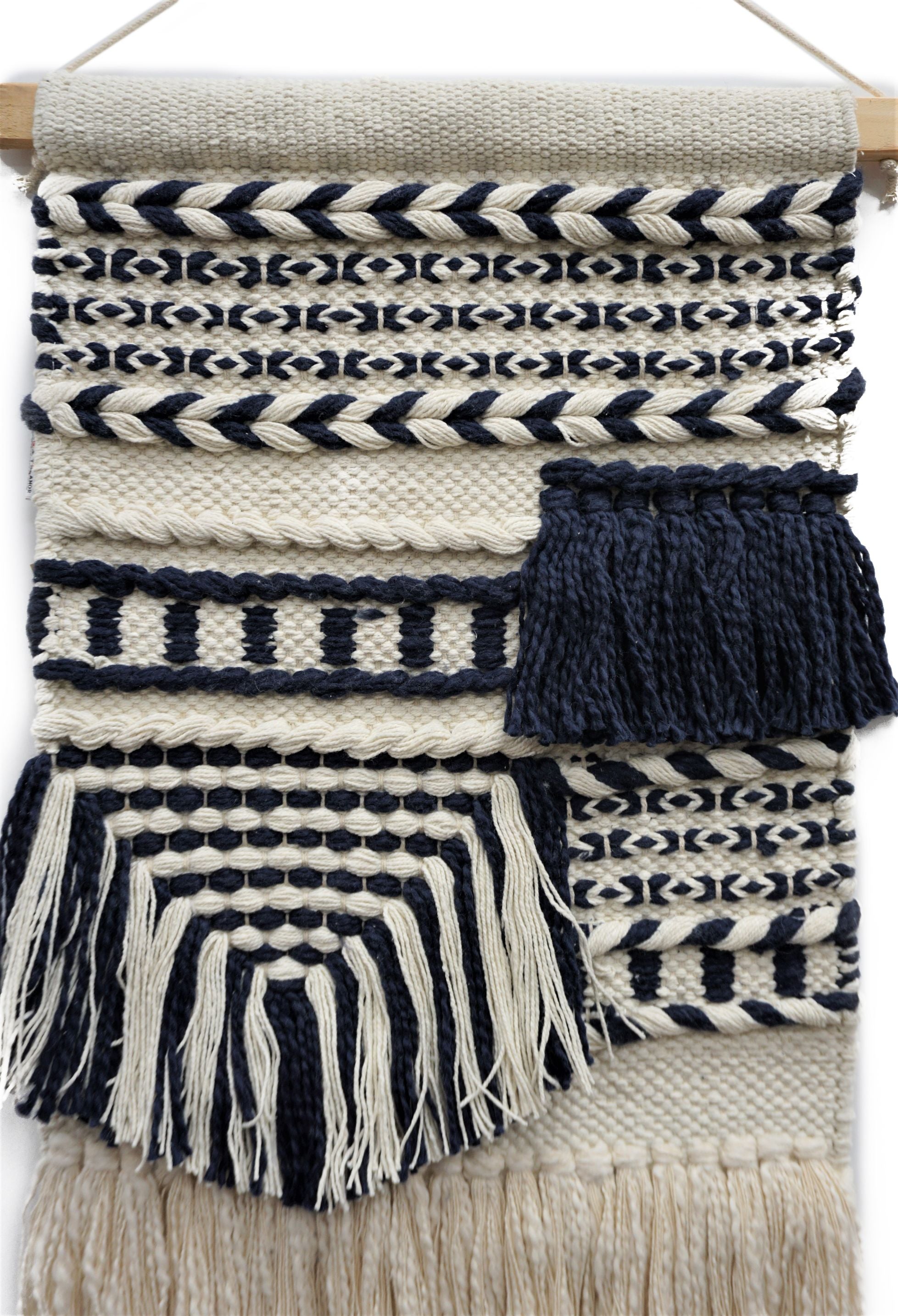 Shaggy Black Wall Hanging