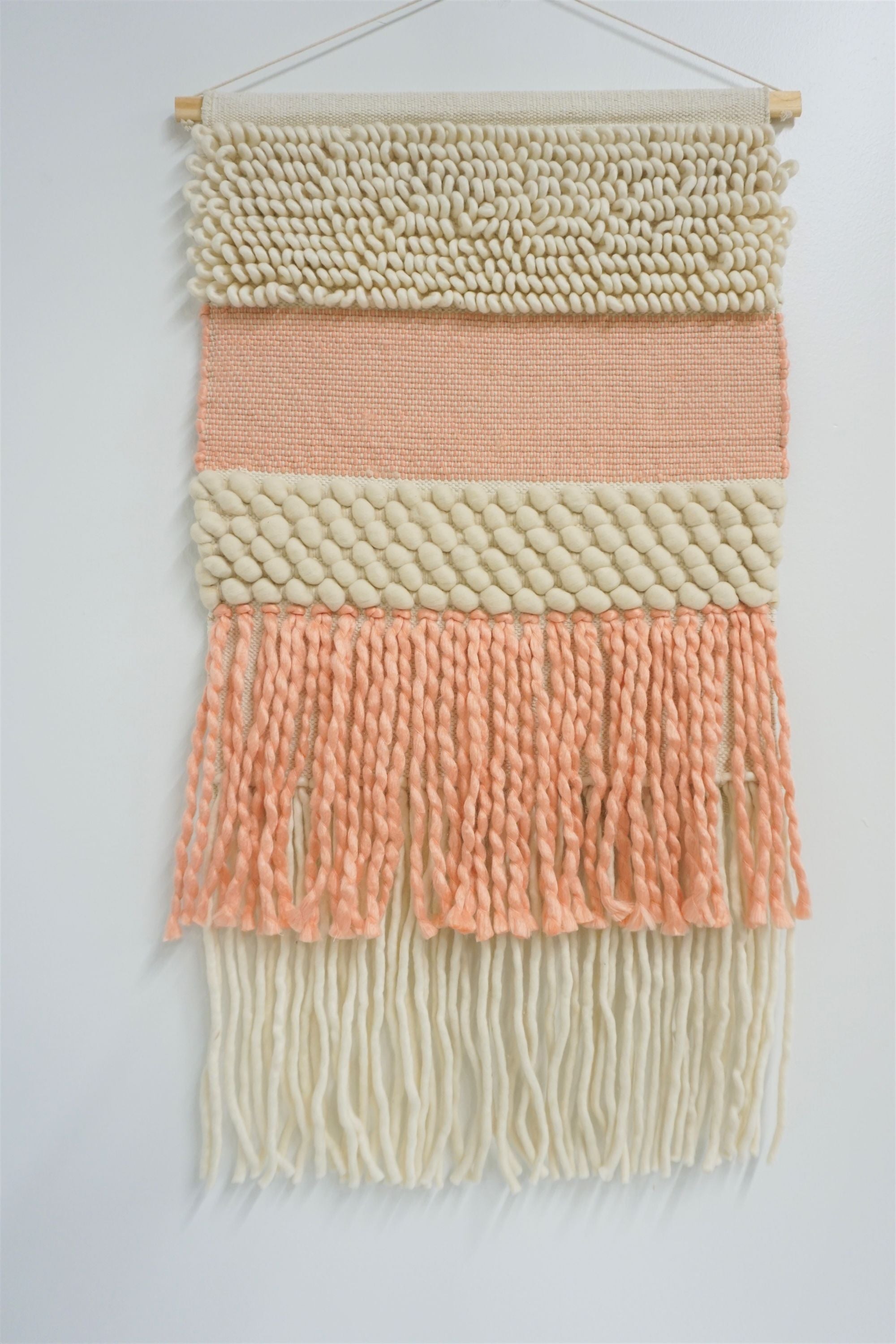 Large Pink & Sand Wall Hanging