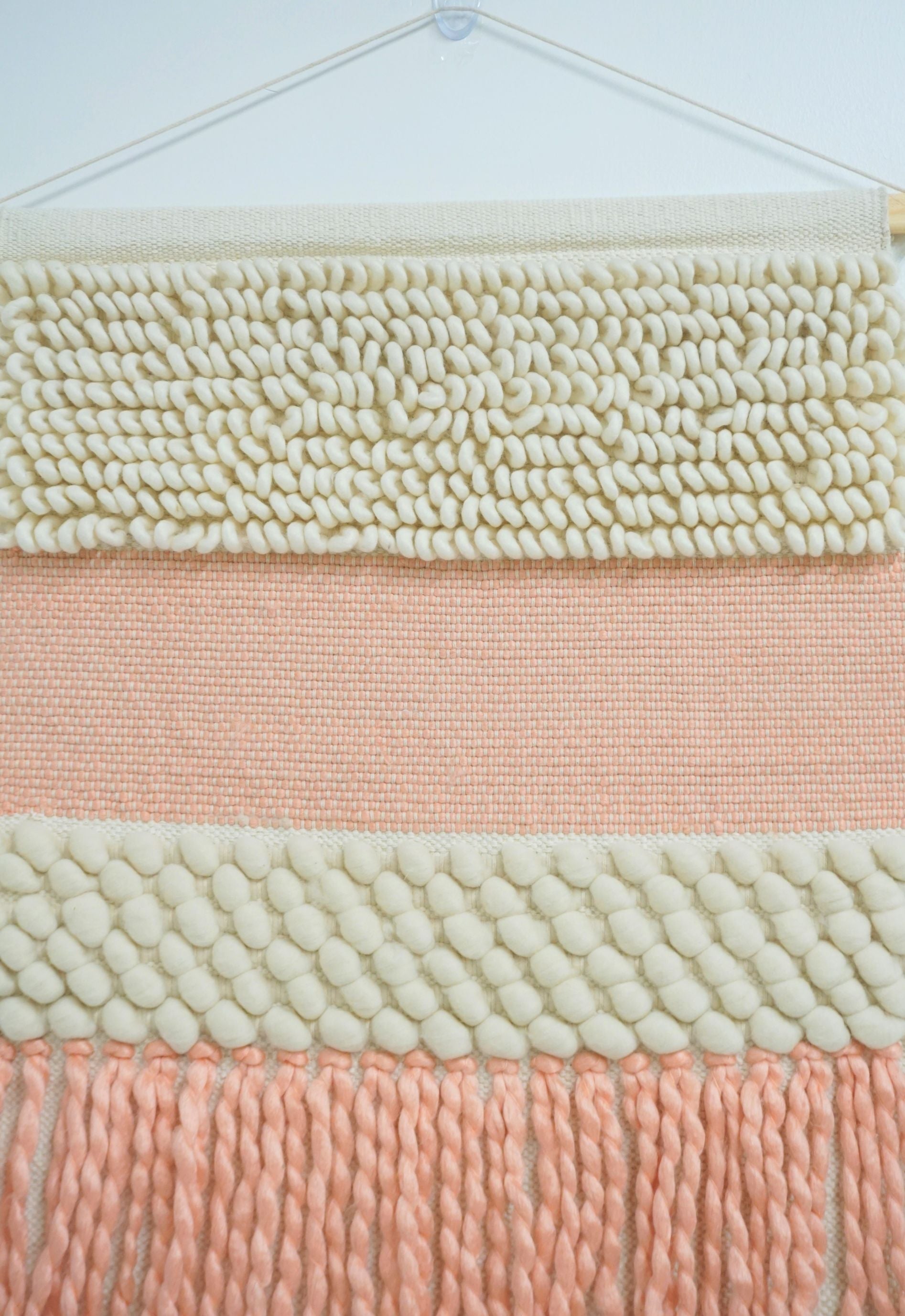 Large Pink & Sand Wall Hanging