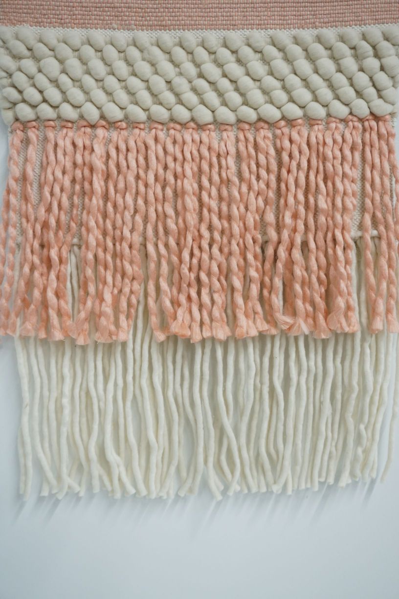 Large Pink & Sand Wall Hanging