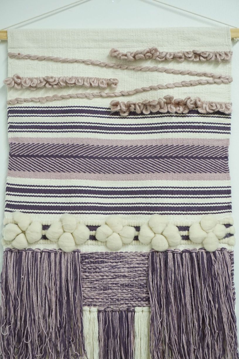 Large Purple Sand Wall Hanging