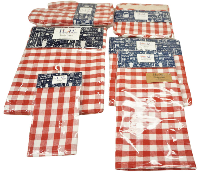 Kitchen Apron Red Design