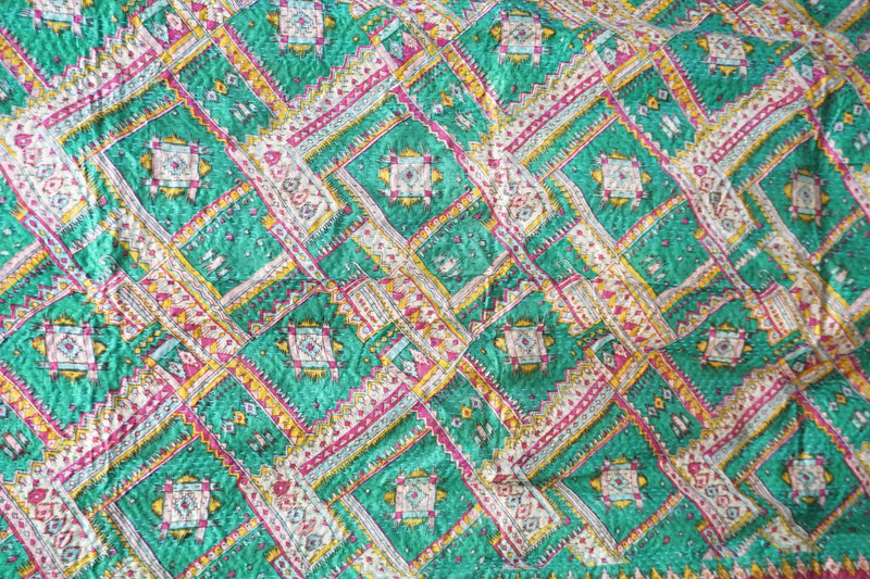 Vintage Kantha Silk Scarves