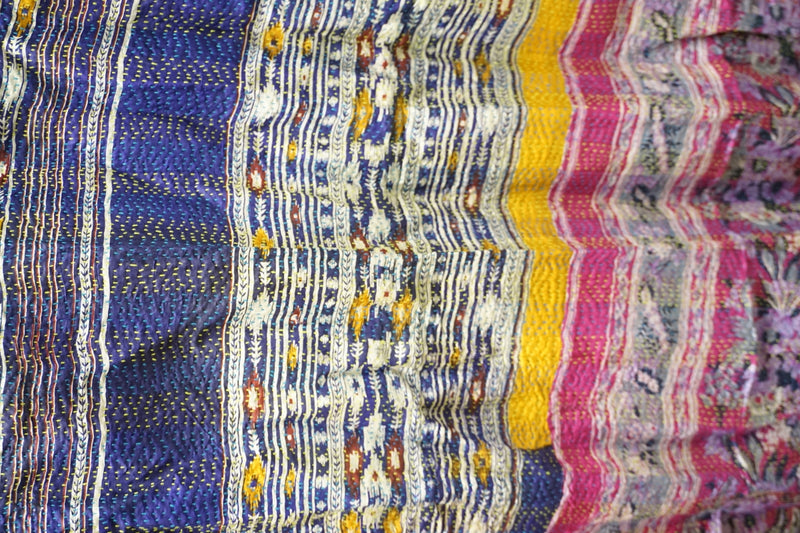 Vintage Kantha Silk Scarves