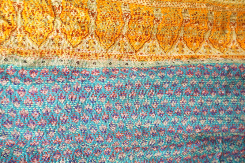 Vintage Kantha Silk Scarves