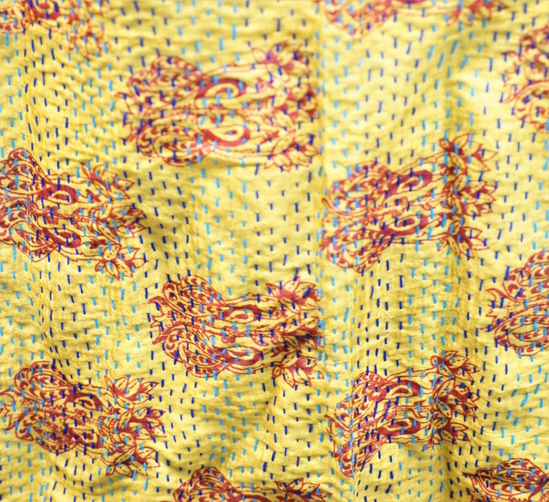 Vintage Kantha Silk Scarves