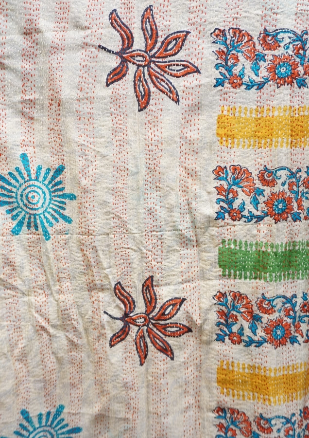 Vintage Kantha Silk Scarves